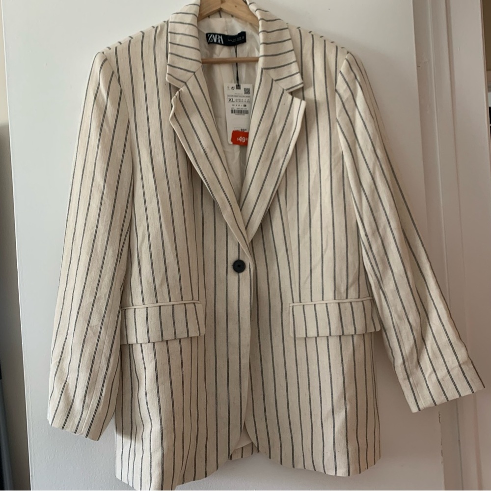 ZARA linen blazer